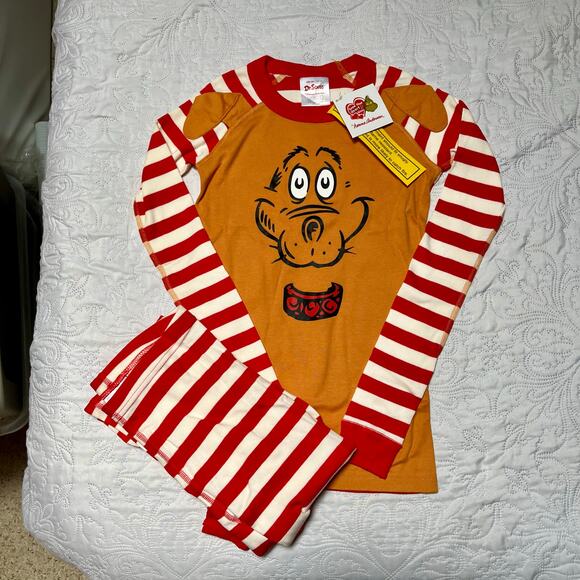Hanna Andersson Dr Seuss Max PJ Set Size 12 - Picture 2 of 4
